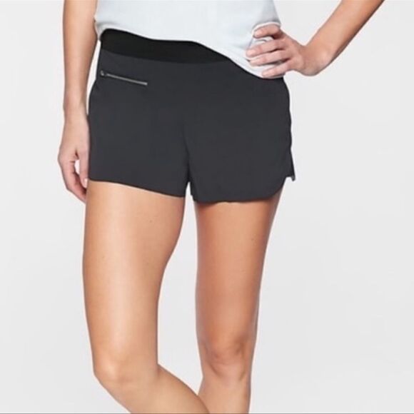 Athleta Black Mod Trekkie Shorts 4 - Picture 1 of 6